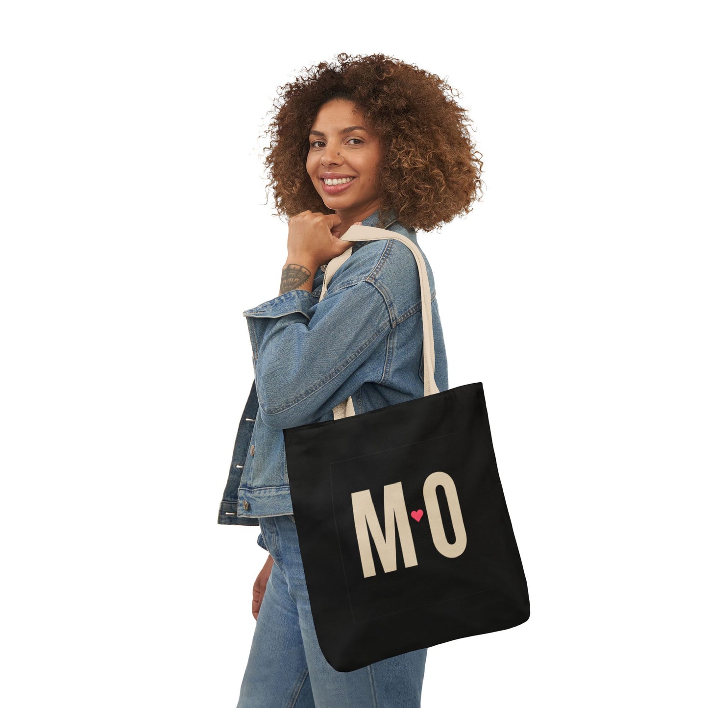 MO Living Heart Canvas Tote