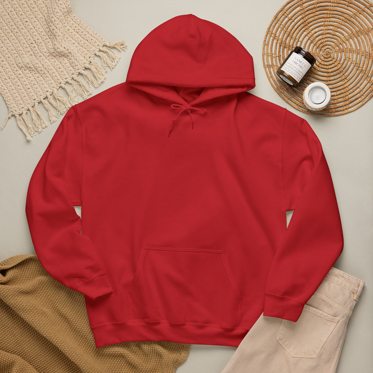 MO Living Tonal Embroidered Hoodie
